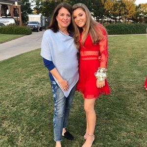 Lovers + Friends Red Lace Dress